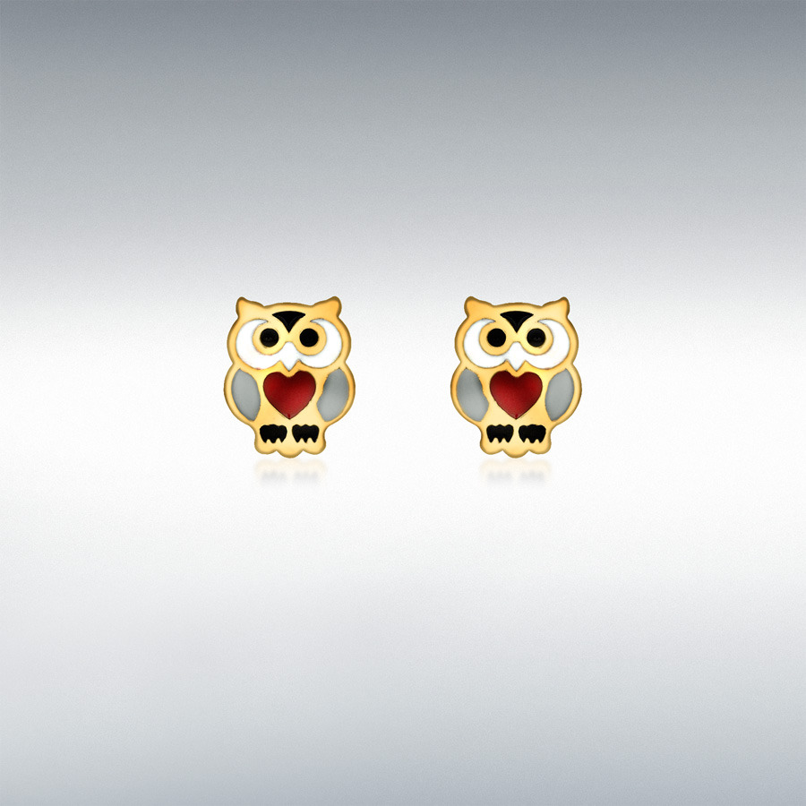 OWL ENAMEL STUD