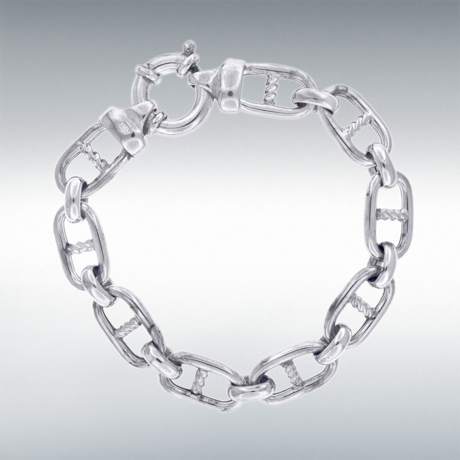 Sterling Silver Rambo Bracelet 20cm/8"