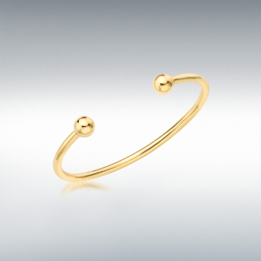 9ct Yellow Gold Child's Torque Bangle