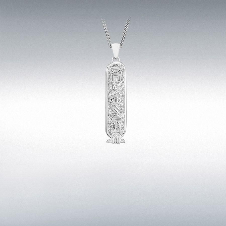 Silver cartouche hotsell pendant