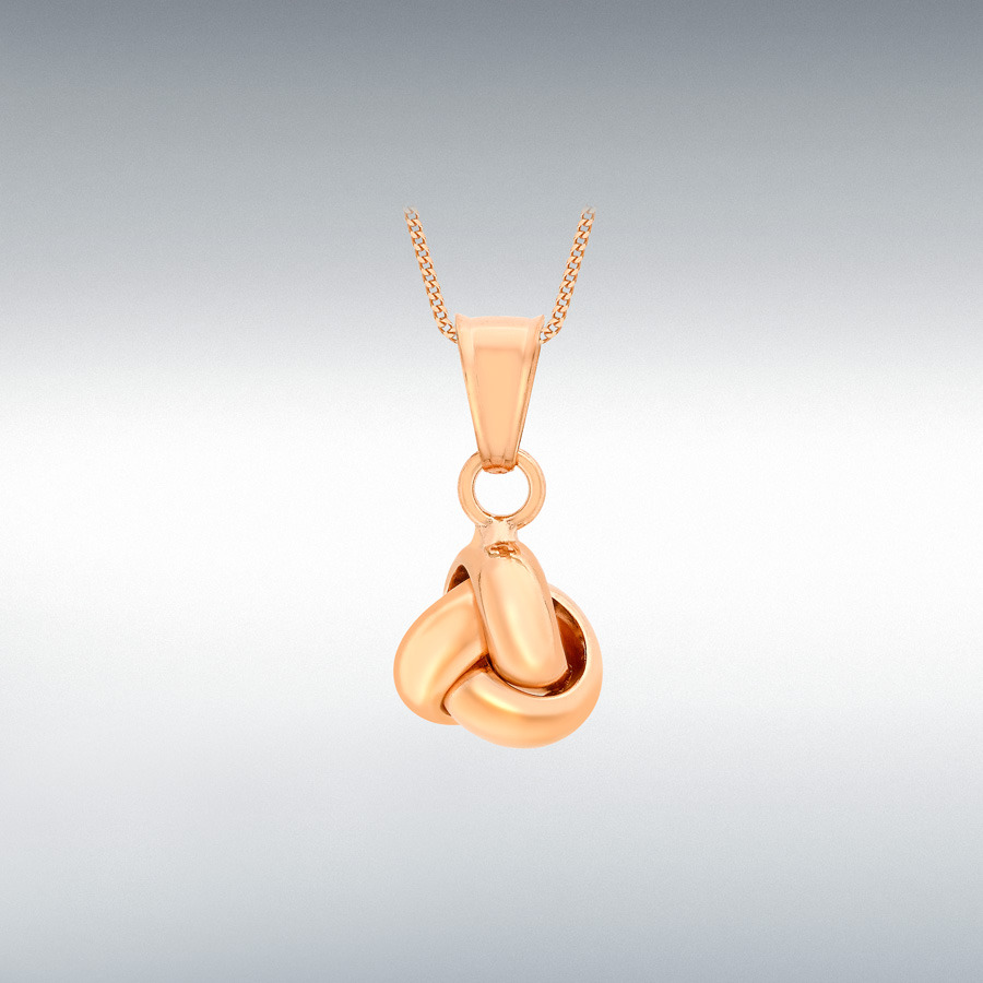 9ct Rose Gold 9mm x 18mm Triple-Knot Pendant