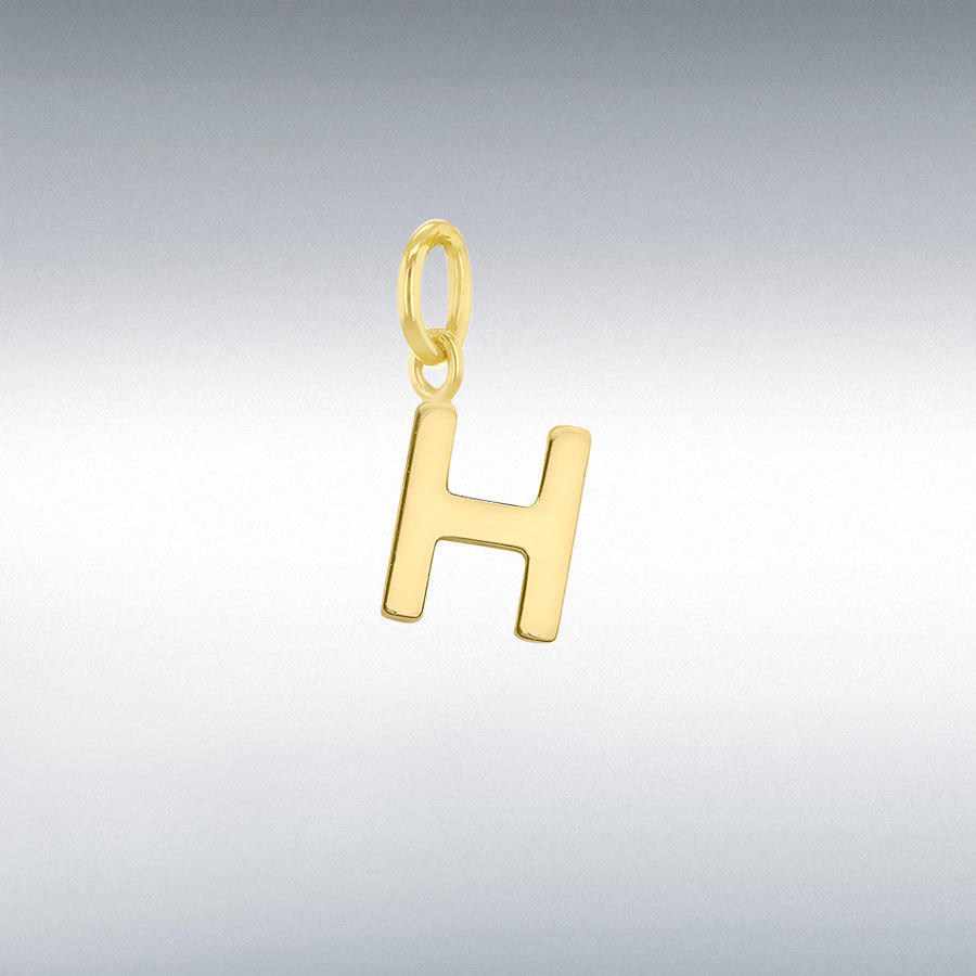 9CT TINY H INITIAL       CHARM