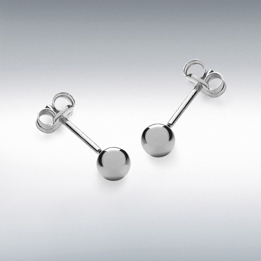 Sterling Silver 6mm Polished Ball Stud Earrings