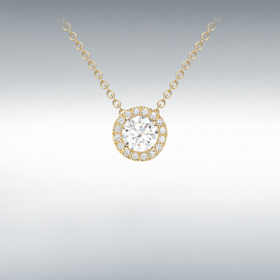 CZ HALO NECKLET