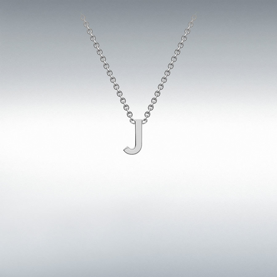 Sterling Silver Initial Necklace, Letter J Necklace, Initial J Necklace, Silver  Initial Necklace, Dainty Necklace, Personalised Necklace - Etsy
