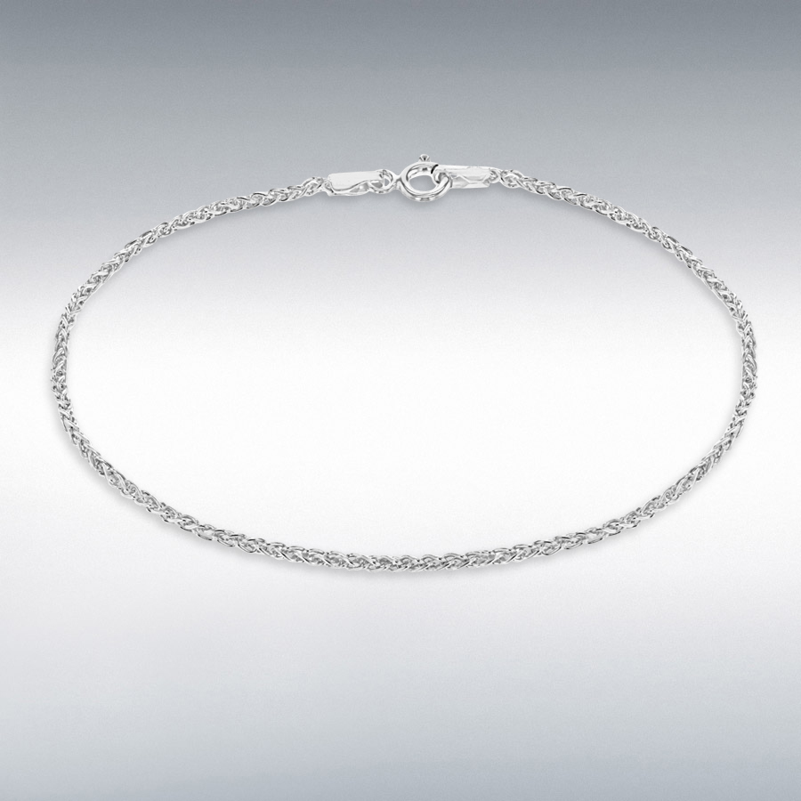 Sterling Silver 1.5mm Spiga Bracelet 19cm/7.5"