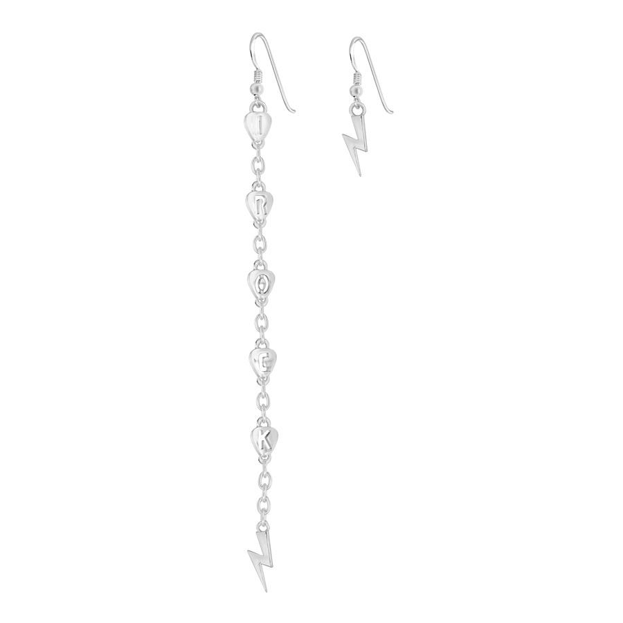 Ibiza Rocks 'IROCK' Lightning Bolt Drop Earrings