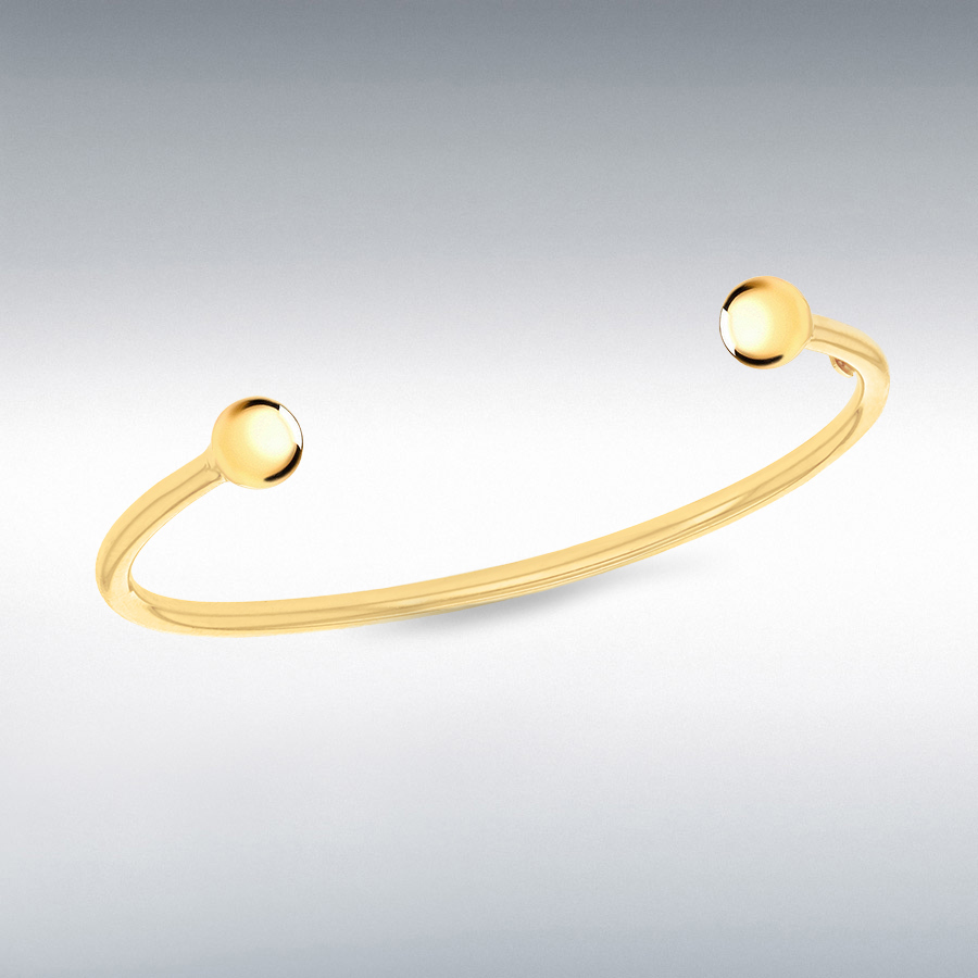 18ct Yellow Gold Child's Torque Bangle