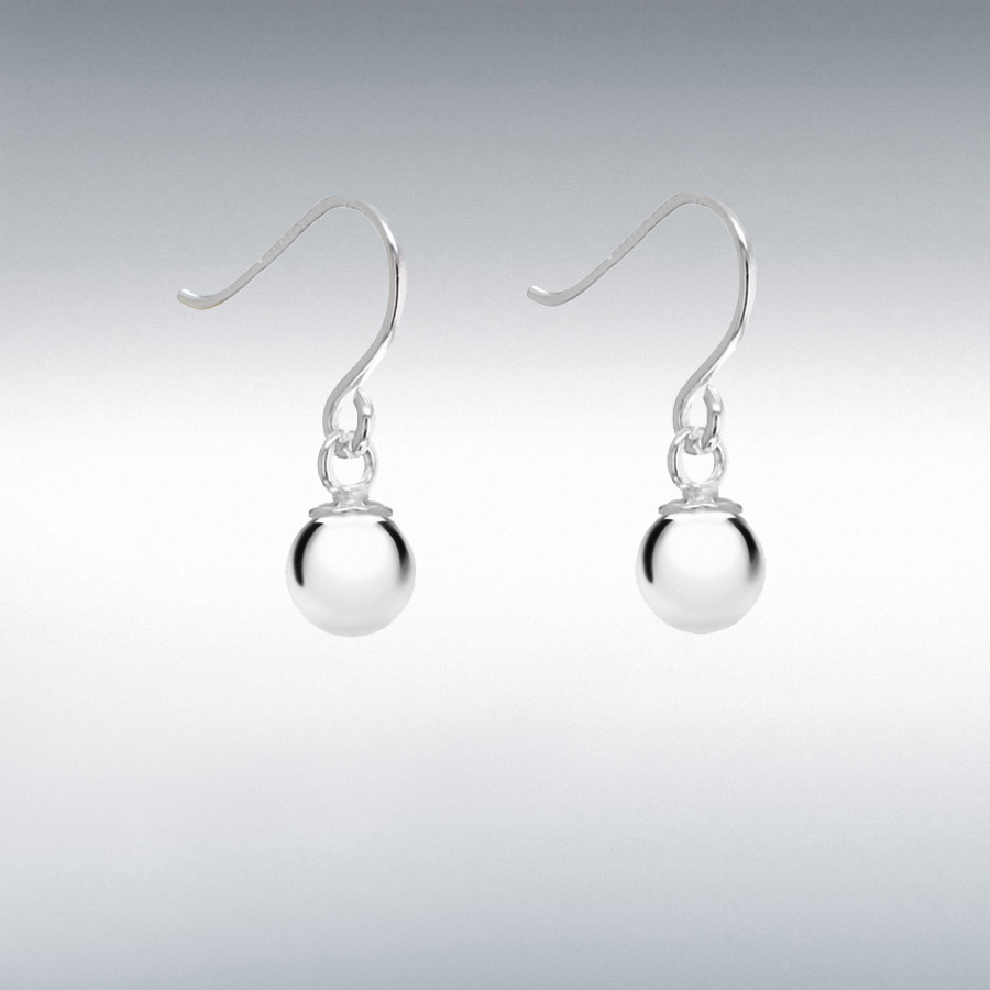 Sterling Silver 6mm Ball Drop Earrings