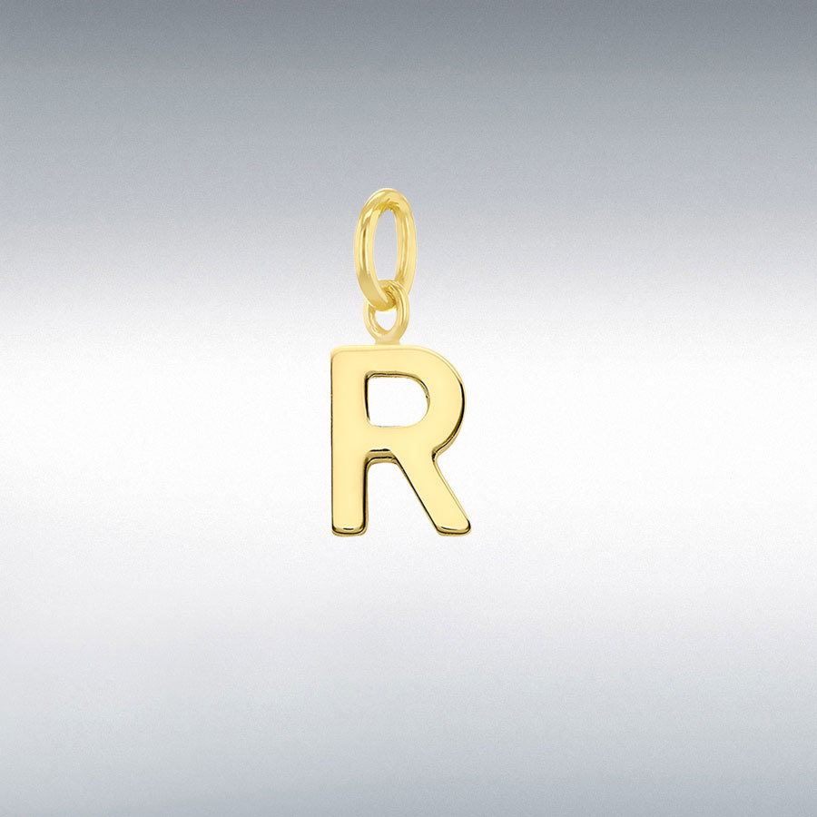 9CT TINY R INITIAL       CHARM