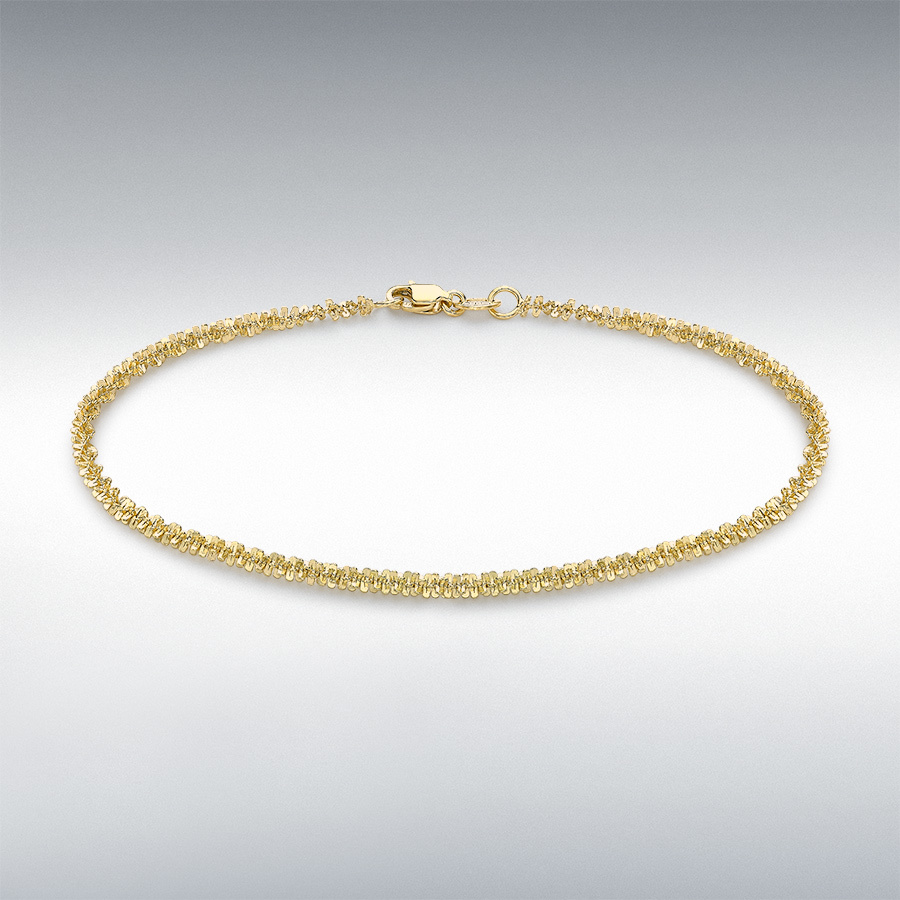 9ct Yellow Gold 2.5mm 40 Tocalle Bracelet 19cm/7.5"