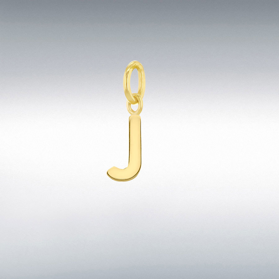 9CT TINY J INITIAL       CHARM