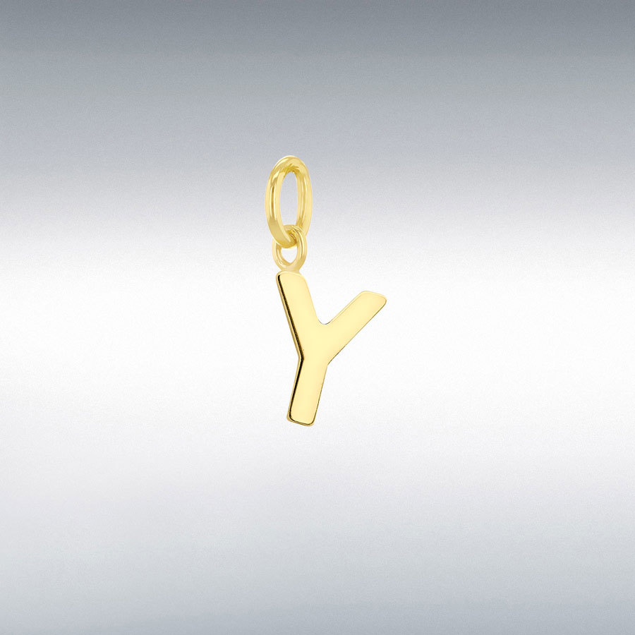 9CT TINY Y INITIAL       CHARM