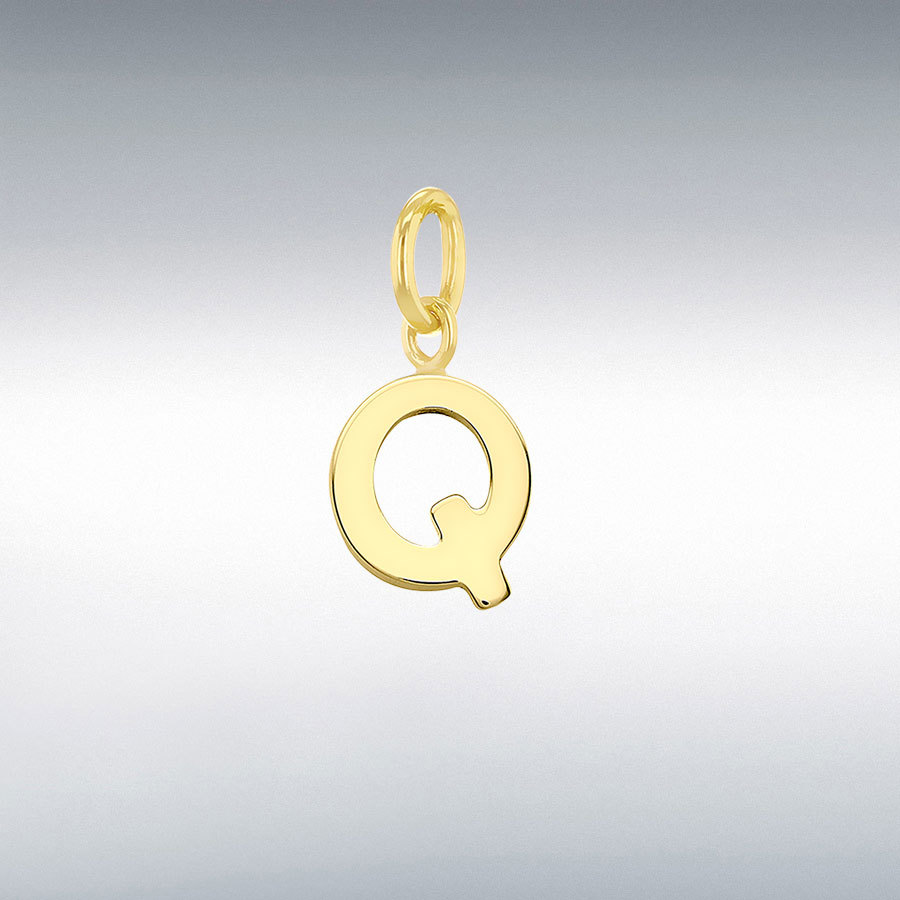 9CT TINY Q INITIAL       CHARM