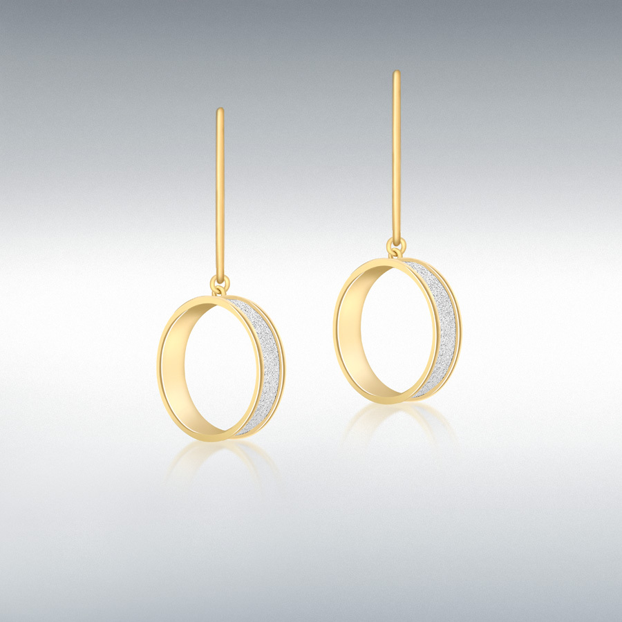 9ct Yellow Gold 17mm Ring Stardust Earrings