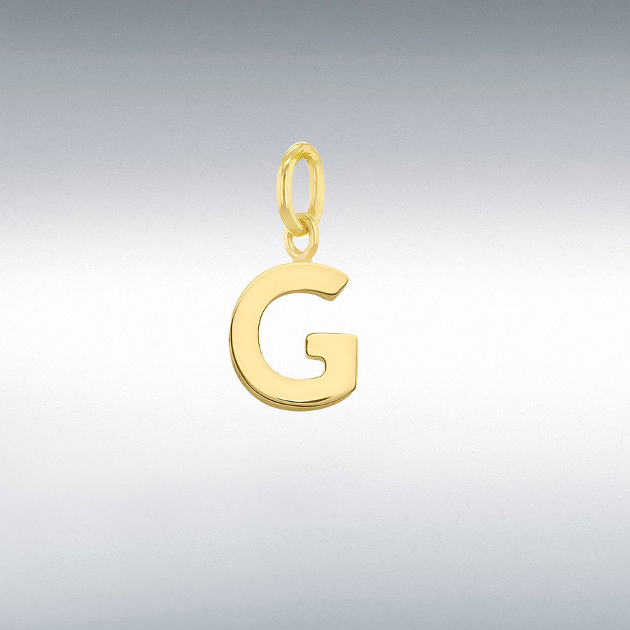 9CT TINY G INITIAL       CHARM