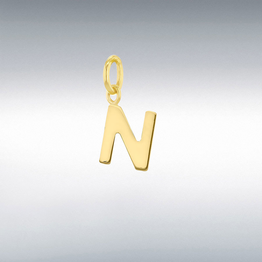 9CT TINY N INITIAL       CHARM