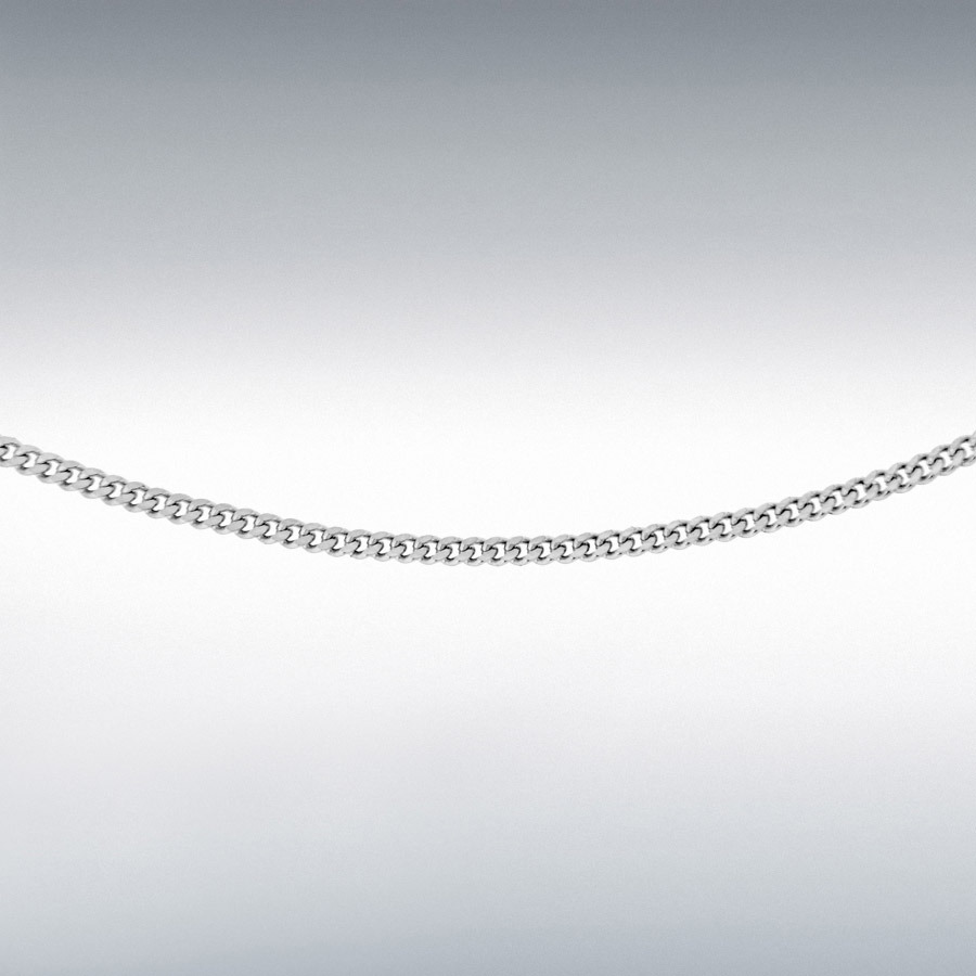 Sterling Silver 25 Panza Curb Chain 35 