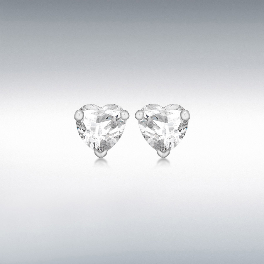 7MM HEART W/CZ