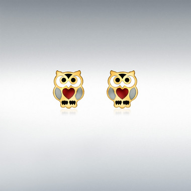 OWL ENAMEL STUD