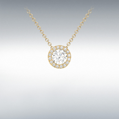 CZ HALO NECKLET