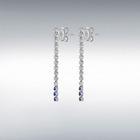 WHT BLU CZ DROP